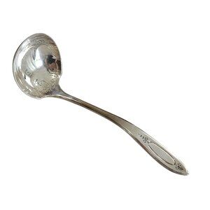 Oneida Silverplate Adam Cream Ladle 1917 mid century small 6" art deco